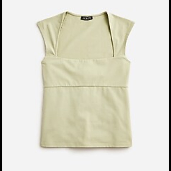 J. Crew Tops - J. Crew Soft Green Cap Sleeve Blouse